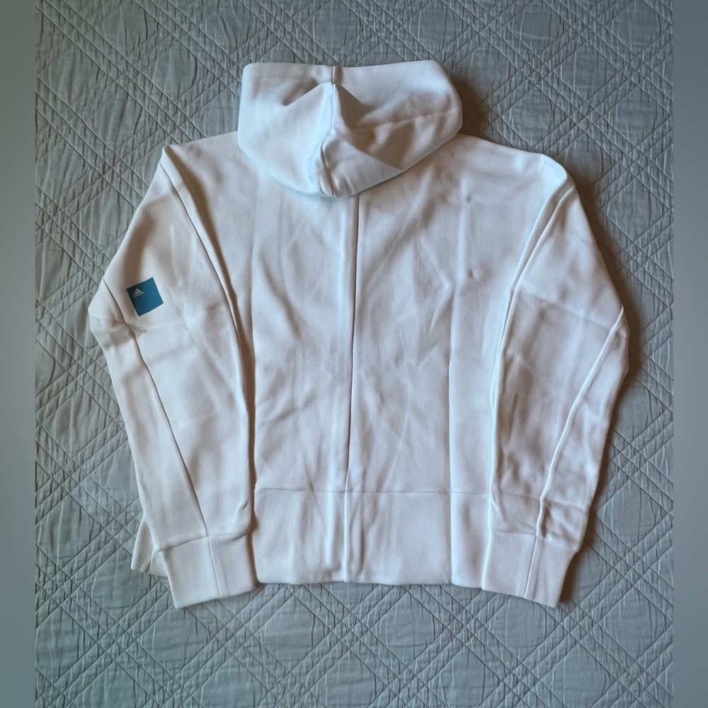 Adidas Hooded Sweatshirt Sportswear, white, Women’s Large (NWT) - Picture 7 of 11